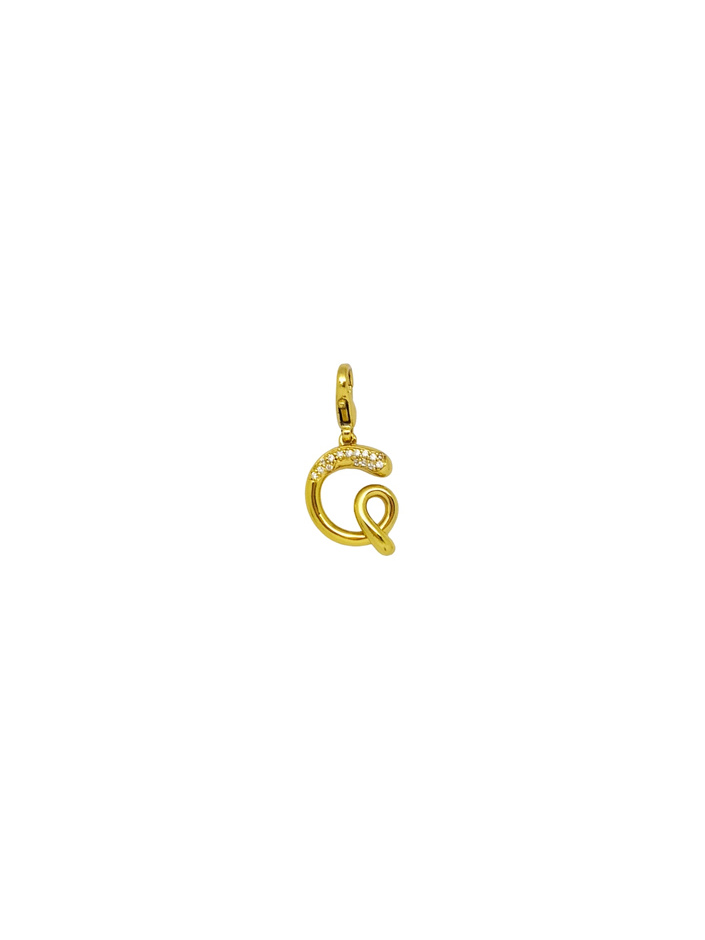 JewelX G – Elegant G letter pendant with hand-drawn curves and a modern molten finish for everyday wear. Gold-Plaited, Delhi-Jaipur, Hyderabad-Bangalore, Mumbai-Goa.