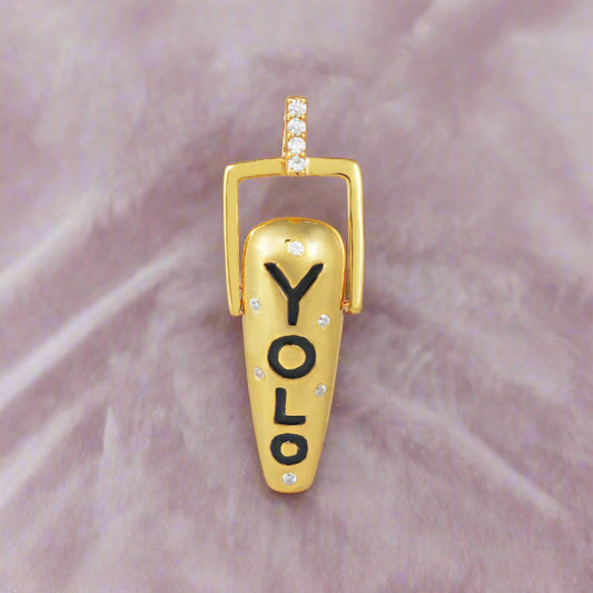 YOLO Long Nail Pendant