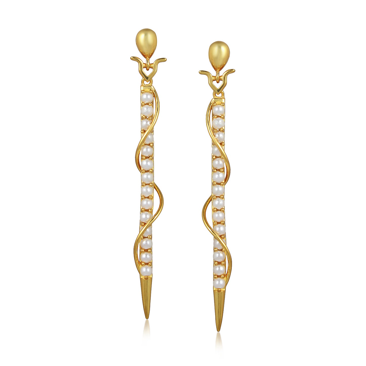 Pearly Prong Swirl Needle