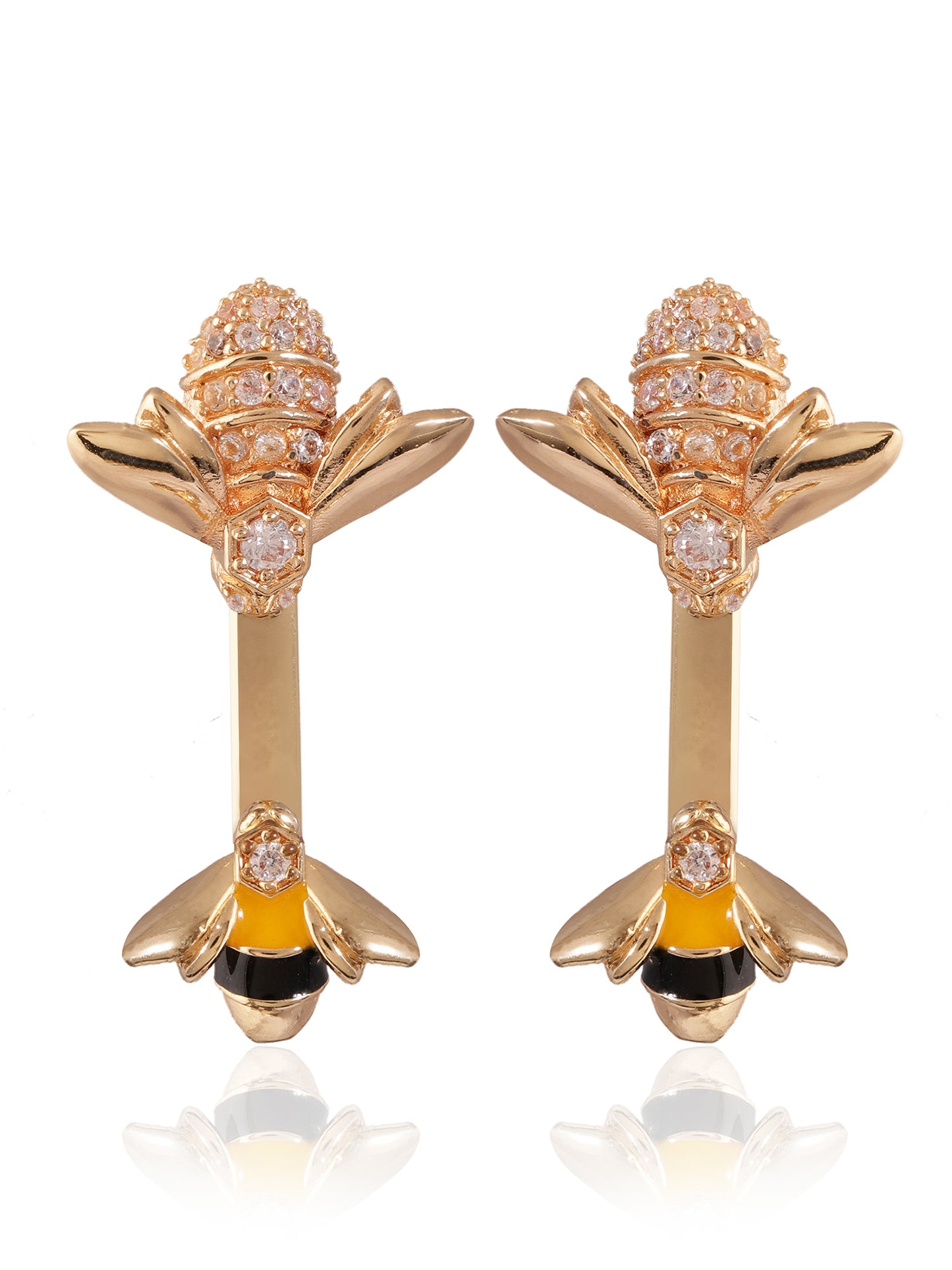 JewelX Statement Jewelry, Ruby-king Stone, Gold-Plaited, Delhi-Jaipur, Hyderabad-Bangloar, Mumbai-Goa, Two bees. One iconic statement, Playful elegance, reimagined, 