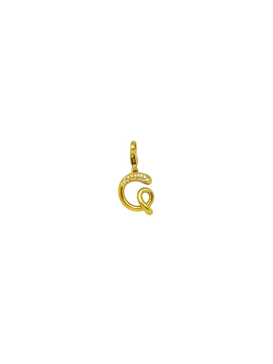 JewelX G – Elegant G letter pendant with hand-drawn curves and a modern molten finish for everyday wear.  Gold-Plaited, Delhi-Jaipur, Hyderabad-Bangalore, Mumbai-Goa.