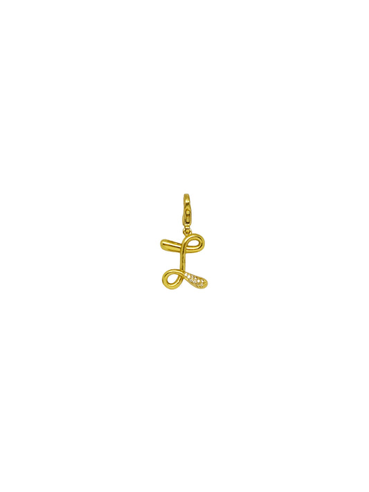 JewelX I – Delicate I alphabet pendant with sleek handcrafted lines and a polished molten gold texture.  Gold-Plaited, Delhi-Jaipur, Hyderabad-Bangalore, Mumbai-Goa