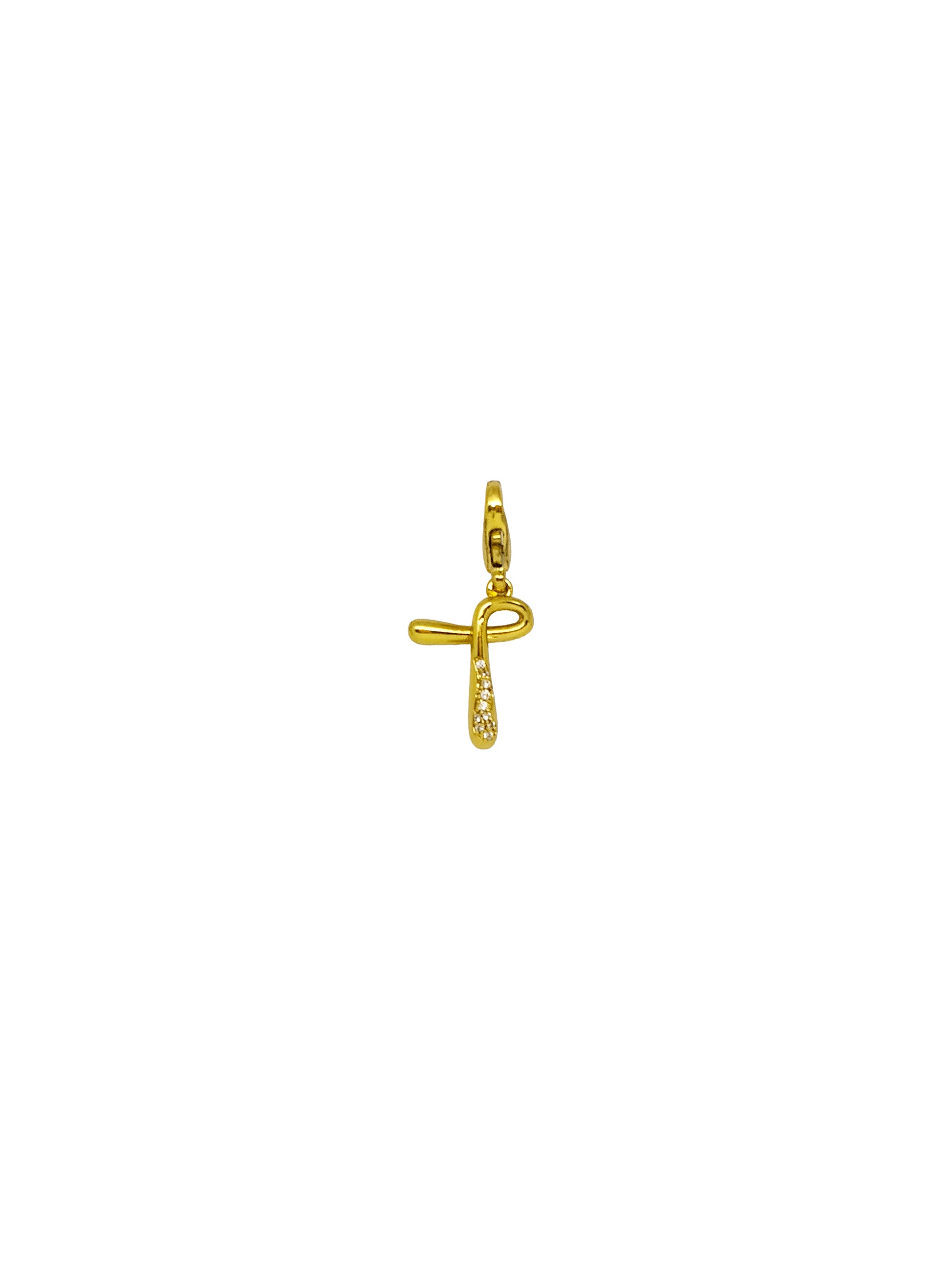 JewelX T – Minimal T initial charm crafted in a molten gold aesthetic for timeless everyday wear. Gold-Plaited, Delhi-Jaipur, Hyderabad-Bangalore, Mumbai-Goa.