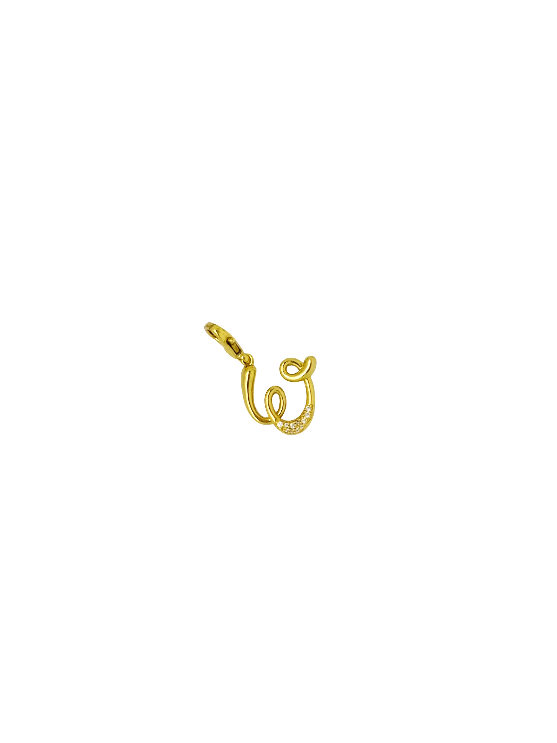 JewelX W – Artistic W initial pendant with fluid handcrafted lines and radiant molten gold texture. Gold-Plaited, Delhi-Jaipur, Hyderabad-Bangalore, Mumbai-Goa.
