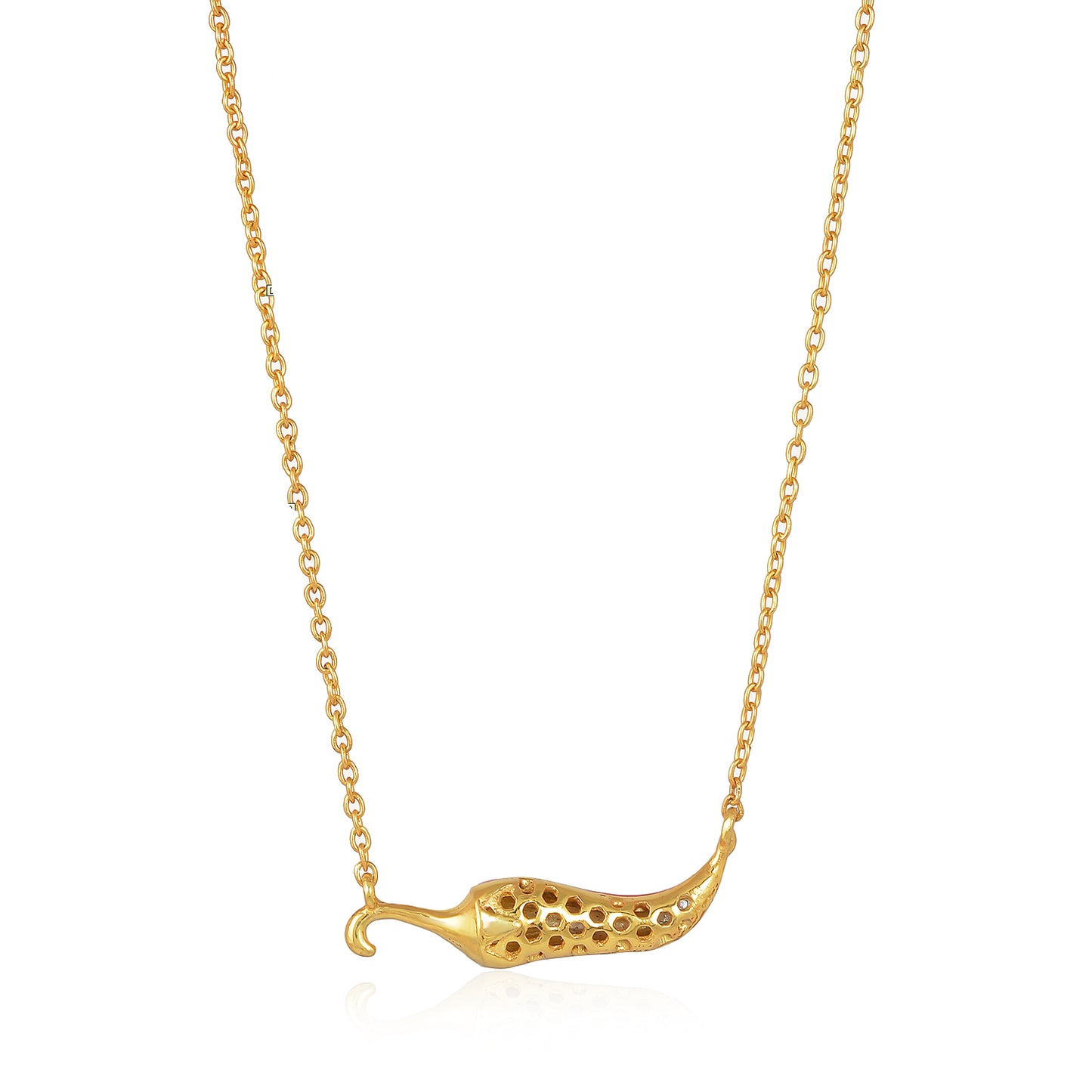 Collier tourbillonnant à griffes nacrées