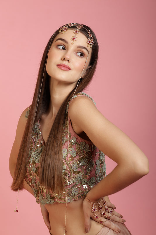 JewelX Ruby-of-Statement-Jewelry, Perfect For Weddings, Indian Ethnic Styling