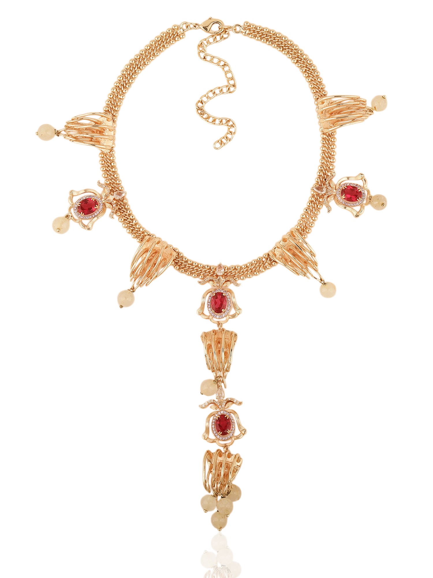 JewelX Ruby-of-Statement-Jewelry, Perfect For Weddings, Indian Ethnic Styling