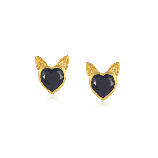 Kitty Heart Stud