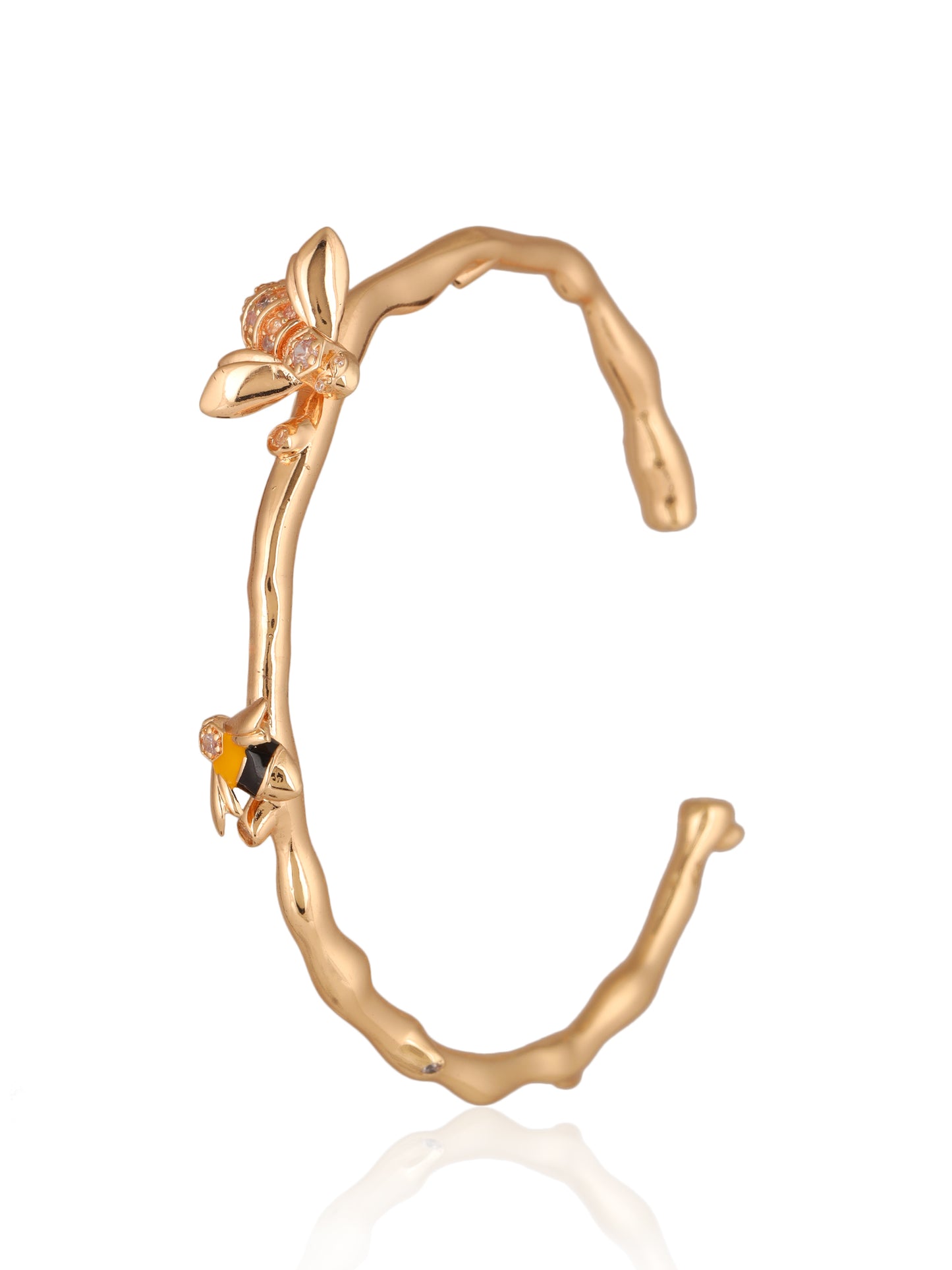 JewelX - Buzzing - Bee - Vine - Hand - cruff, Fashion Jewelry - Style Elements, trendy bracelet