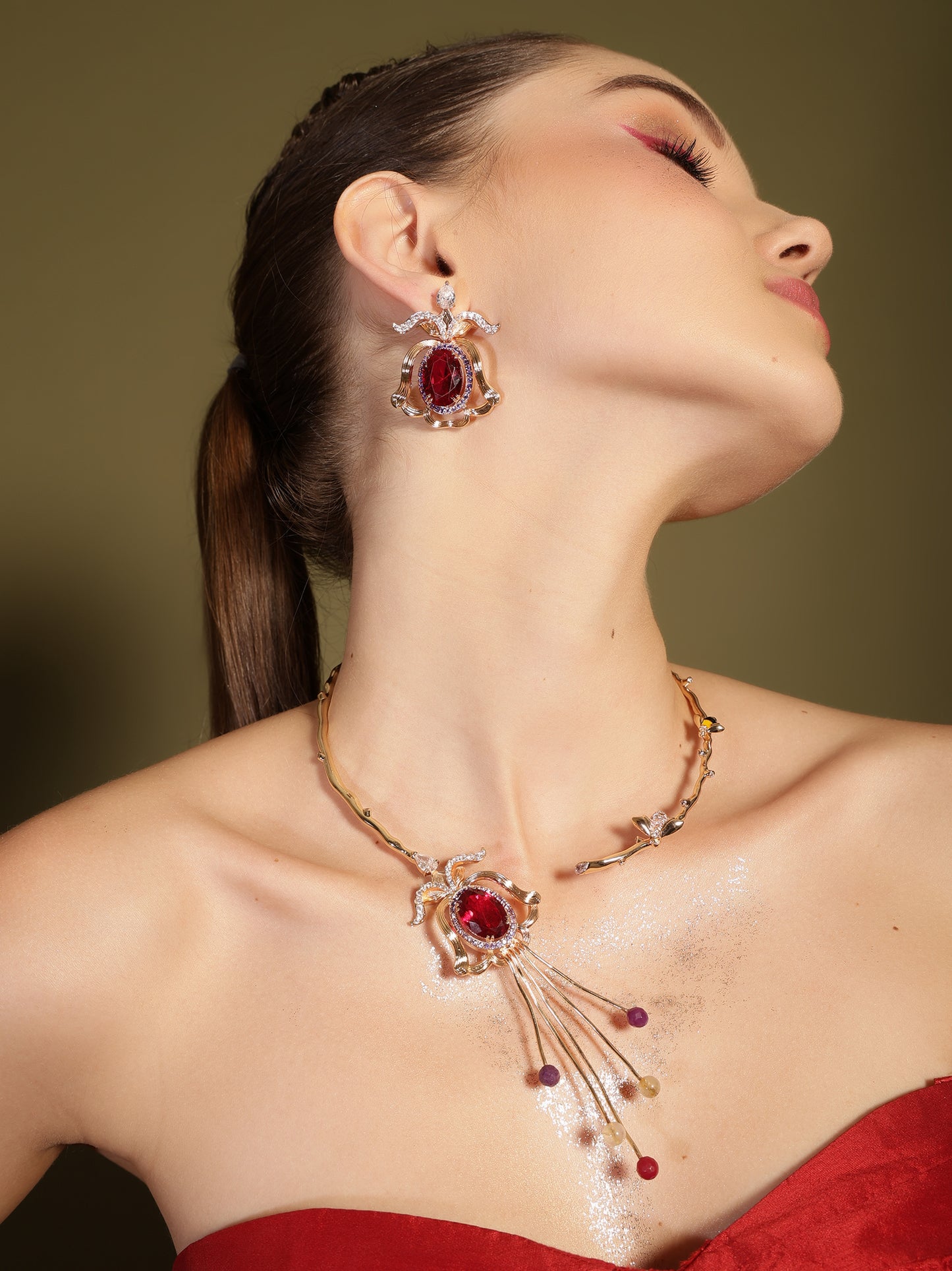 JewelX Wedding-accessory, Handcrafted-luxury, Occasion-wear, Festive-jewelry, Party-necklace